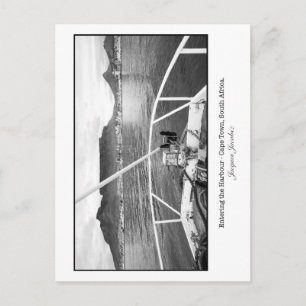 Einfahrt in den Hafen von Kapstadt Postkarte