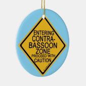 Einfahrt in den Kontrabassoon Keramik Ornament (Rechts)
