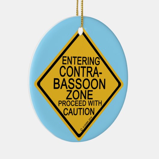 Einfahrt in den Kontrabassoon Keramik Ornament (Rechts)