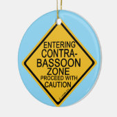 Einfahrt in den Kontrabassoon Keramik Ornament (Links)