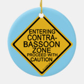 Einfahrt in den Kontrabassoon Keramik Ornament (Hinten)