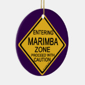 Einfahrt in die Marimba-Zone Keramik Ornament (Rechts)