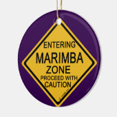 Einfahrt in die Marimba-Zone Keramik Ornament (Links)