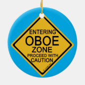 Einfahrt in die Oboe-Zone Keramik Ornament (Hinten)