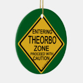 Einfahrt in die Theorbozone Keramik Ornament (Rechts)