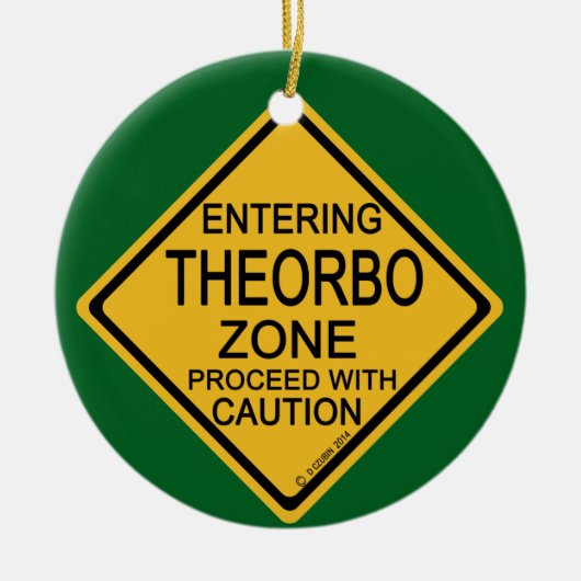 Einfahrt in die Theorbozone Keramik Ornament (Vorne)