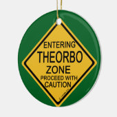 Einfahrt in die Theorbozone Keramik Ornament (Links)