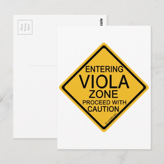 Einfahrt in die Viola Zone Postkarte (Vorne/Hinten)