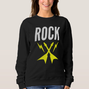 Einfälle von Rock-Gitarre, um Rockmusik zu machen Sweatshirt