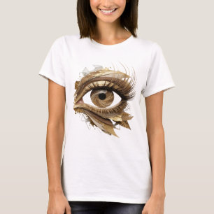 Einfallsreiches Gold ABSTRACT ART Statement Design T-Shirt
