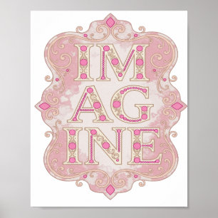 Einfallsreiches Gold IM AGINE Custom Design Poster