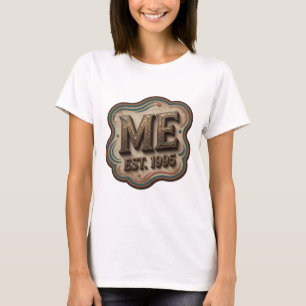Einfallsreiches Gold ME EST 1995 Künstlerisches Mo T-Shirt