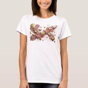 Einfallsreiches Orange ABSTRACT ART Design T-Shirt