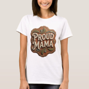 Einfallsreiches Orange STOLZE MAMA Individuelles D T-Shirt