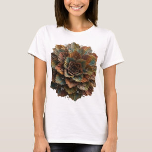 Einfallsreiches Silber ABSTRACT ART Grafikdesign T-Shirt