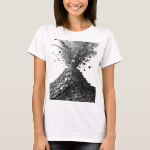 Einfallsreiches Silber ABSTRAKTE KUNST Modernes De T-Shirt