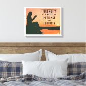 Einfallsreichtum ist eine Frage der Geduld und Flu Leinwanddruck (Insitu (Schlafzimmer))