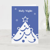 Einfaltkarte für die heilige Nacht Karte (Vorderseite)
