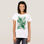 Einfangreich grünes ABSTRACT ART Statement T-Shirt (Vorne ganz)