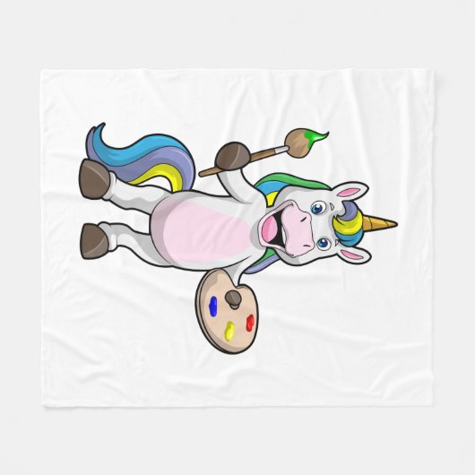 Einfärben beim Anmalen mit Pinsel und Farbe Fleecedecke (Vorderseite (Horizontal))