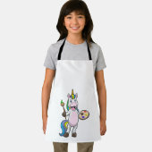 Einfärben beim Anmalen mit Pinsel und Farbe Schürze (Insitu)