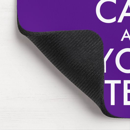 Einfärben und Weiß Behaltend Ruhe und Ihr Text Mousepad (Ecke)