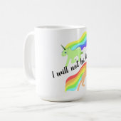 Einfarben und Zitat Kaffeetasse (Vorderseite Links)