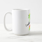 Einfarben und Zitat Kaffeetasse (Links)