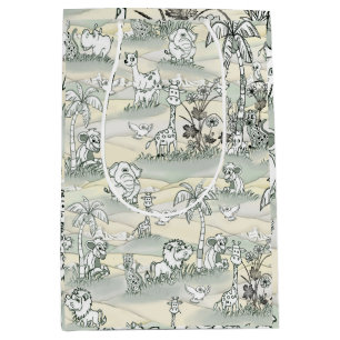 Einfärben zeichnend Kunst Mittlere Geschenktüte