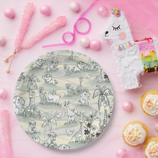 Einfärben zeichnend Kunst Pappteller (Party)