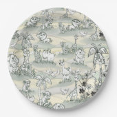 Einfärben zeichnend Kunst Pappteller (Vorderseite)