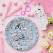 Einfärben zeichnend Kunst Pappteller (Party)