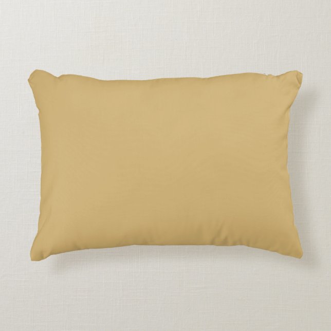 Einfarbig Beige Dekokissen (Vorderseite)