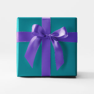 Einfarbig Blau Türkis Geschenkpapier