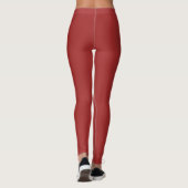 Einfarbig Braun Leggings (Rückseite)