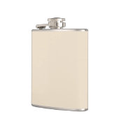 Einfarbig einfaches Champagner-Beige Flachmann (Links)