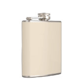 Einfarbig einfaches Champagner-Beige Flachmann (Rechts)