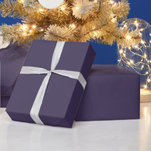 Einfarbig einfaches Pastell-Dunkelviolett Geschenkpapier
