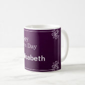 einfarbig glänzend, farbig, Hintergrund Kaffeetasse (VorderseiteRechts)