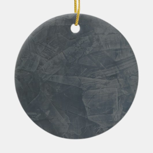 Einfarbig Grau Keramikornament (Vorne)