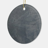 Einfarbig Grau Keramikornament (Links)