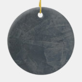 Einfarbig Grau Keramikornament (Hinten)