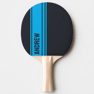 Einfarbig Grau und Blau Anpassbar Tischtennis Schläger
