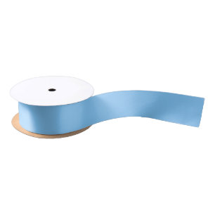 Einfarbig: Himmelblau Satinband