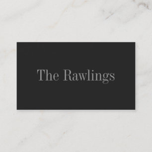 Einfarbig im Süßholz Visitenkarte