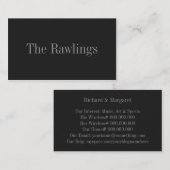 Einfarbig im Süßholz Visitenkarte (Vorne/Hinten)