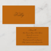 Einfarbig in gewürztem Apfelwein Visitenkarte (Vorne/Hinten)