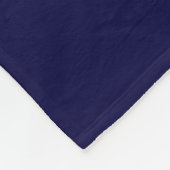 Einfarbig: Marineblau Fleecedecke (Ecke)