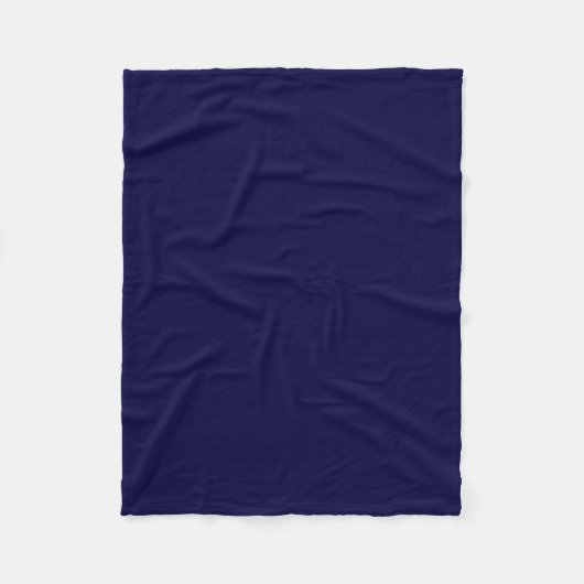 Einfarbig: Marineblau Fleecedecke (Vorderseite)