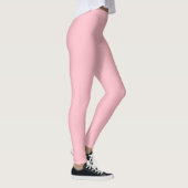 Einfarbig Rosa Leggings (Rechts)